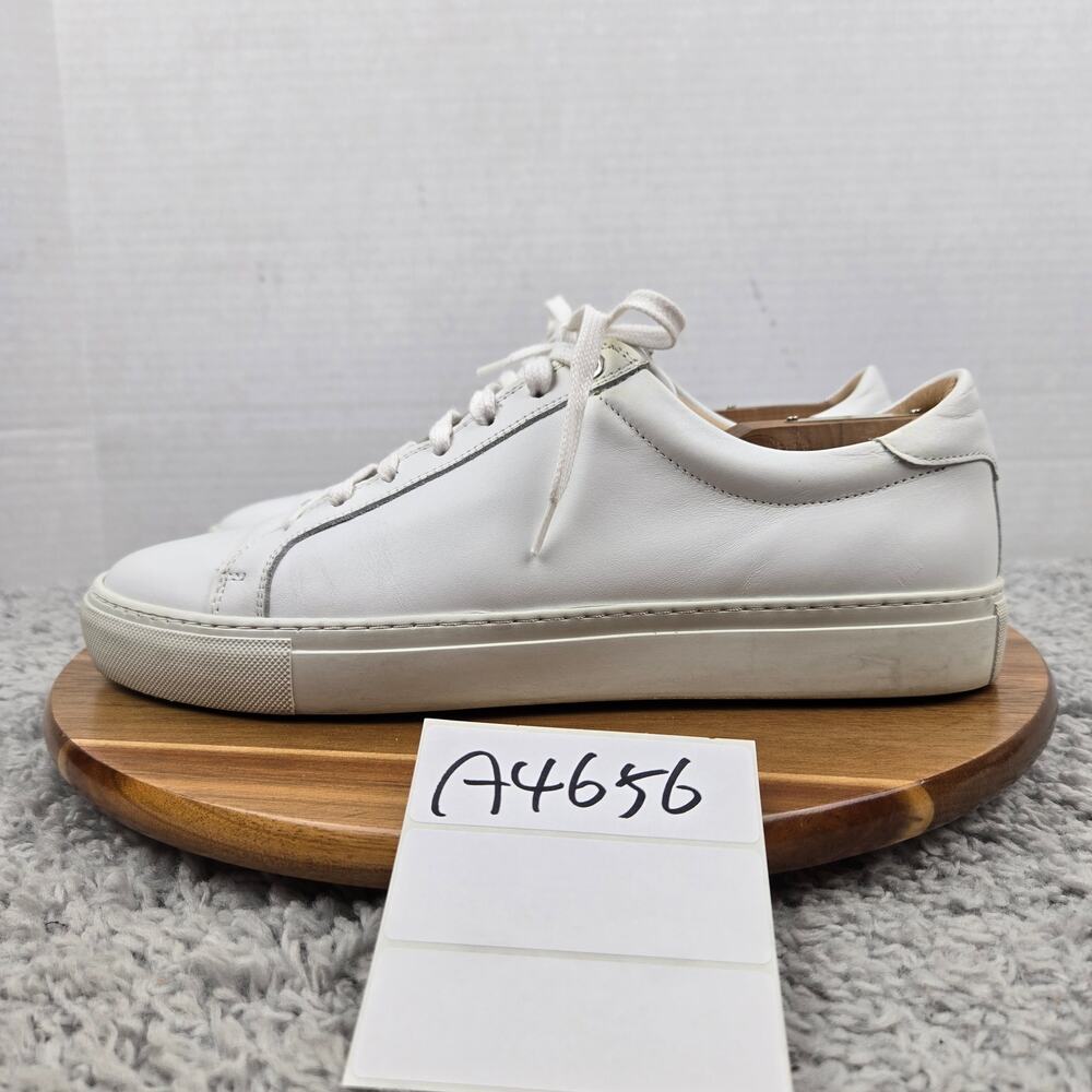 SuitSupply Mens 42 Trainer White Leather Casual Lace Up Lifestyle Daily Sneaker